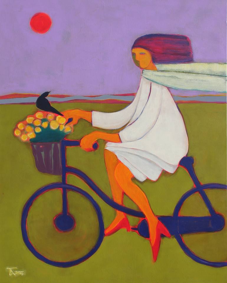 Print of Expressionism Women Painting by Tatjana Auschew