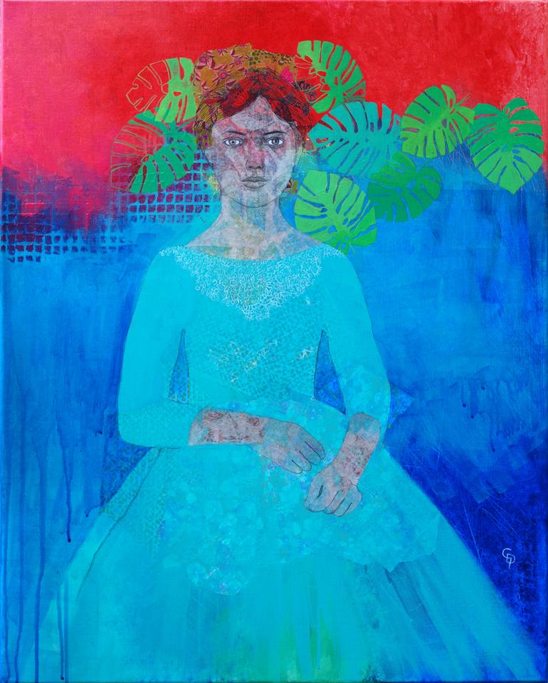 Original Figurative Portrait Painting by Cécile Duchêne Malissin