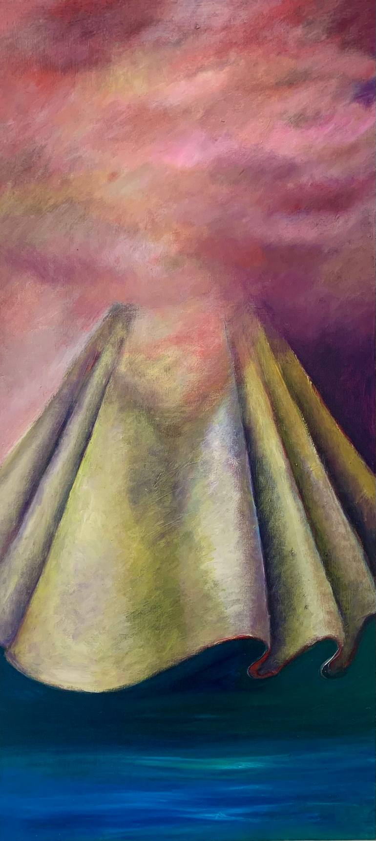 Original Surrealism Fashion Painting by Judy Gittelsohn