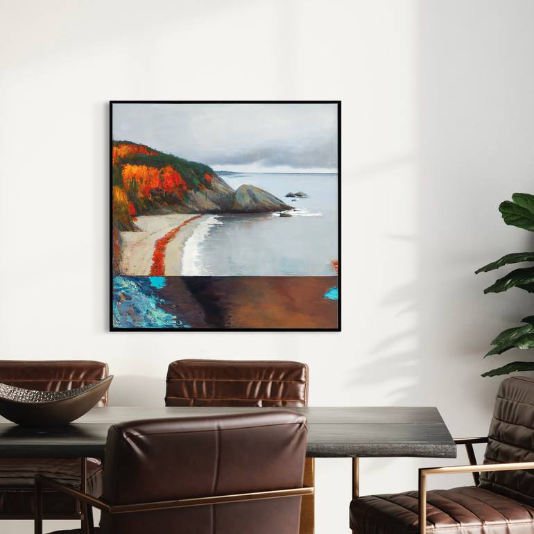 Original Abstract Landscape Painting by Bo Kravchenko