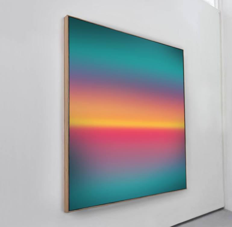 Original Abstract Expressionism Beach Painting by Jonas Peres