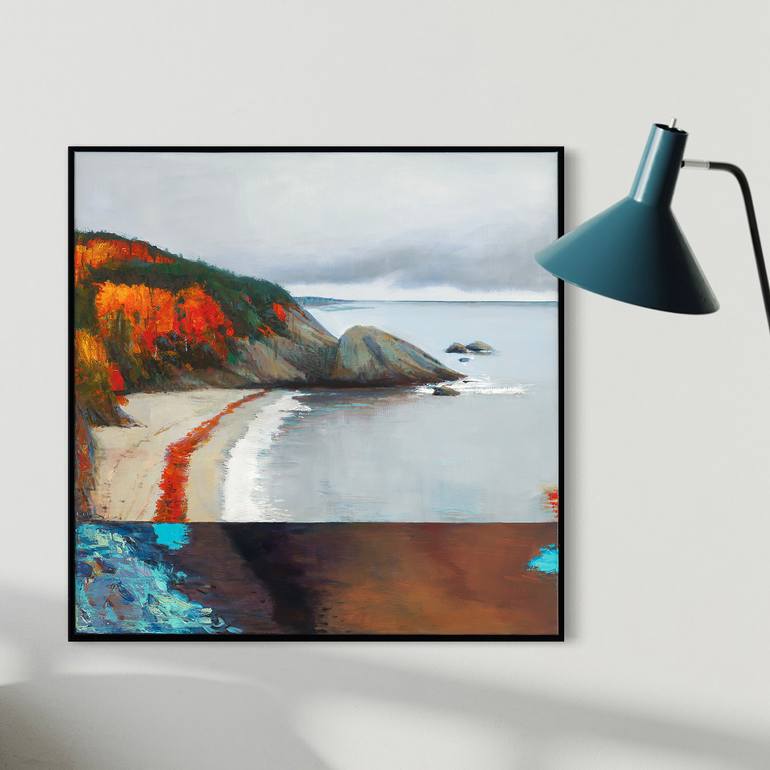 Original Abstract Landscape Painting by Bo Kravchenko